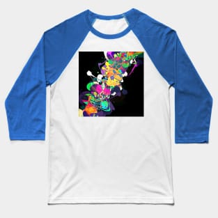 Mixed Media Colors 1 Baseball T-Shirt